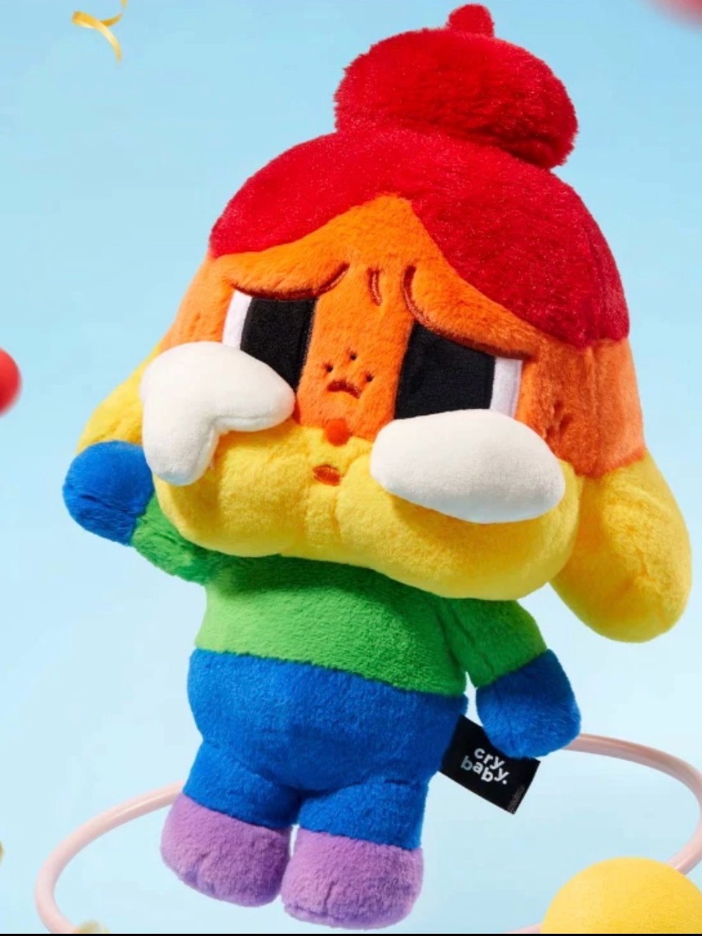 POP MART Cry Baby Rainbow 🌈 Pride Parade Cheer Up Baby Plush Pendant 🏳️🌈